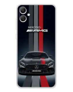 Чехол для Samsung Galaxy A06 с картинкой «Mercedes — белый карбон»