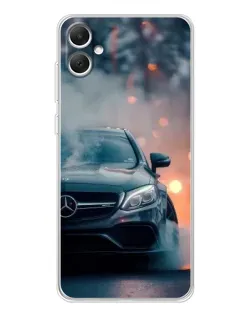 Чехол для Samsung Galaxy A06 с картинкой «Mercedes — ночной город»