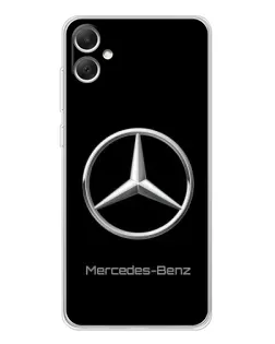 Чехол для Samsung Galaxy A06 с картинкой «Mercedes Silver Logo»