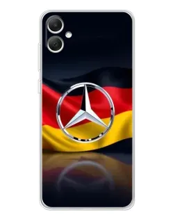 Чехол для Samsung Galaxy A06 с картинкой «Mercedes — флаг Германии»