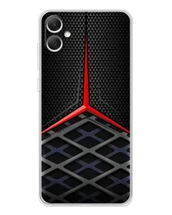 Чехол для Samsung Galaxy A06 с картинкой «Mercedes Carbon Grid»