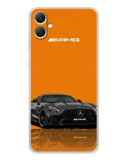 Чехол для Samsung Galaxy A06 с картинкой «Оранжевый Mercedes AMG»