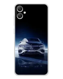 Чехол для Samsung Galaxy A06 с картинкой «Ночной Mercedes EQ»