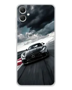 Чехол для Samsung Galaxy A06 с картинкой «Гоночный Mercedes AMG»
