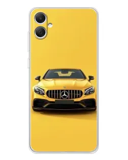 Чехол для Samsung Galaxy A06 с картинкой «Желтый Mercedes GT»