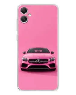 Чехол для Samsung Galaxy A06 с картинкой «Розовый Mercedes AMG»