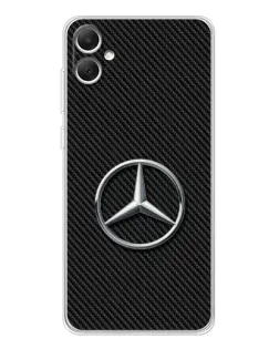 Чехол для Samsung Galaxy A06 с картинкой «Карбоновый Mercedes стиль»
