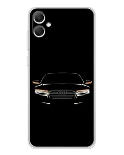 Чехол для Samsung Galaxy A06 с картинкой «Audi — ночной контур»