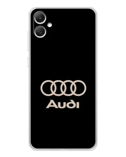 Чехол для Samsung Galaxy A06 с картинкой «Audi — золотой логотип»