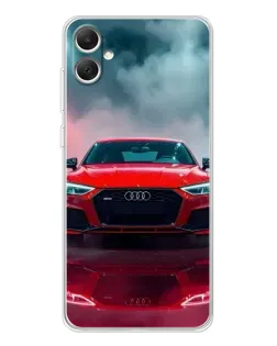 Чехол для Samsung Galaxy A06 с картинкой «Audi RS — красный стиль»