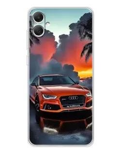 Чехол для Samsung Galaxy A06 с картинкой «Audi — закат»