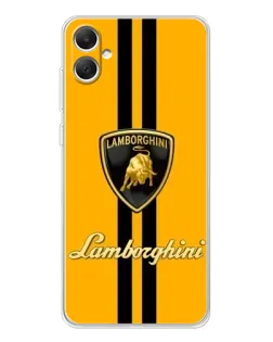Чехол для Samsung Galaxy A06 с картинкой «Lamborghini Stripe желтый»