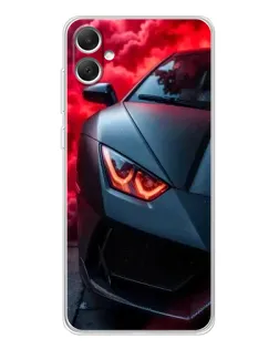 Чохол для Samsung Galaxy A06 з картинкою «Lamborghini червоне сяйво»