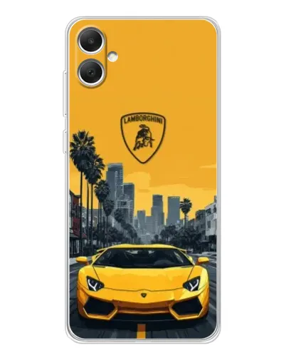 Чохол для Samsung Galaxy A06 з картинкою «Жовтий Lamborghini місто» Чохол для Samsung Galaxy A06 з картинкою «Жовтий Lamborghini місто»