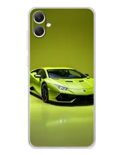 Чохол для Samsung Galaxy A06 з картинкою «Салатовий Lamborghini Huracan»