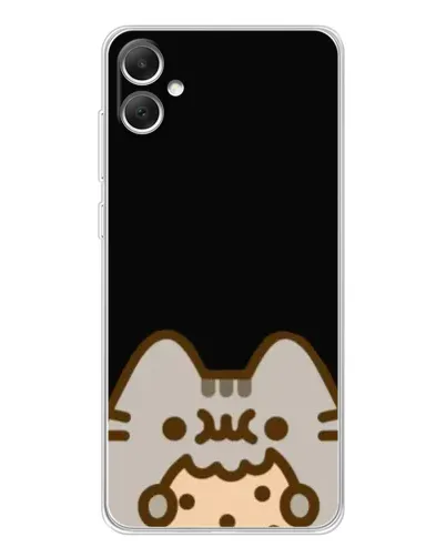 Чехол для Samsung Galaxy A06 с картинкой «Пушин на черном» Чехол для Samsung Galaxy A06 с картинкой «Пушин на черном»
