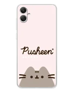 Чехол для Samsung Galaxy A06 с картинкой «Pusheen логотип»