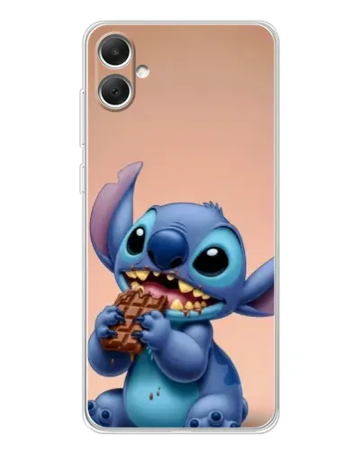 Чехол для Samsung Galaxy A06 с картинкой «Стич ест шоколад»