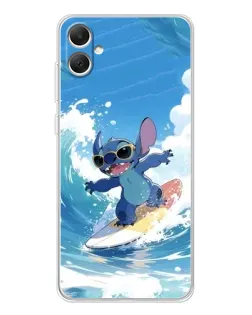 Чехол для Samsung Galaxy A06 с картинкой «Стич на волне»