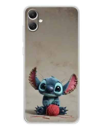 Чехол для Samsung Galaxy A06 с картинкой «Стич на коричневом фоне»