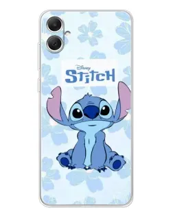 Чехол для Samsung Galaxy A06 с картинкой «Stitch среди цветов»