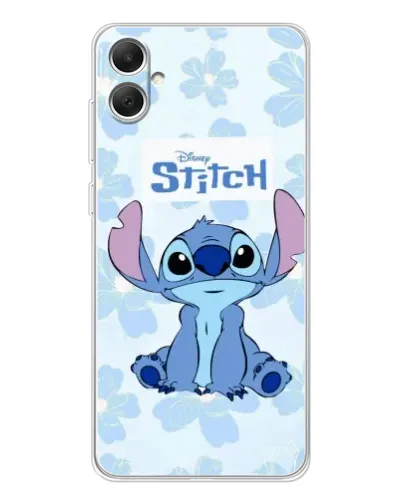 Чехол для Samsung Galaxy A06 с картинкой «Stitch среди цветов»