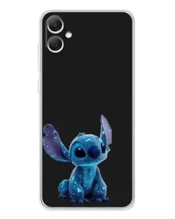 Чехол для Samsung Galaxy A06 с картинкой «Стич на черном»