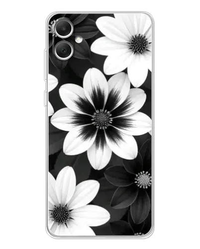 Чехол для Samsung Galaxy A06 с картинкой «Монохромные астры» Чехол для Samsung Galaxy A06 с картинкой «Монохромные астры»