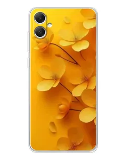 Чехол для Samsung Galaxy A06 с картинкой «Золотые лепестки»