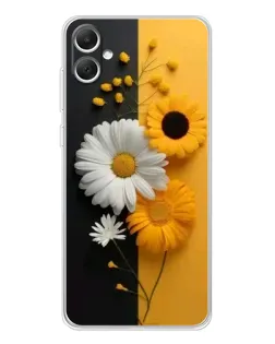 Чехол для Samsung Galaxy A06 с картинкой «Подсолнух и ромашка»