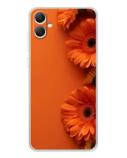 Чехол для Samsung Galaxy A06 с картинкой «Оранжевые герберы»