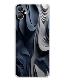 Чохол для Samsung Galaxy A06 з картинкою «Об'ємні сині складки»
