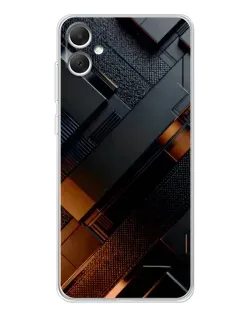 Чохол для Samsung Galaxy A06 з картинкою «Чорні геометричні блоки»