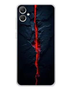 Чохол для Samsung Galaxy A06 з картинкою «Червона лавова тріщина»