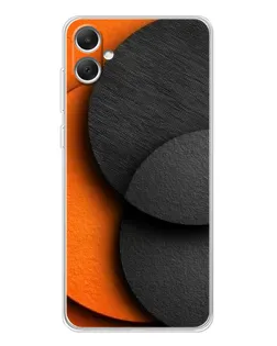 Чохол для Samsung Galaxy A06 з картинкою «Геометрія помаранчевих кіл»