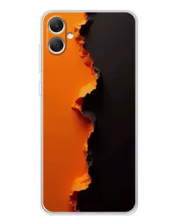 Чохол для Samsung Galaxy A06 з картинкою «Помаранчевий розлом»