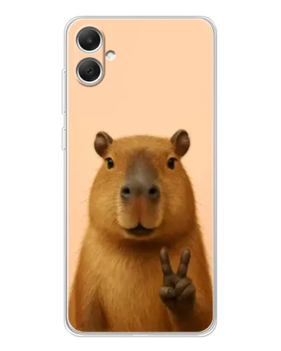 Чохол для Samsung Galaxy A06 з картинкою «Капібара вікторія» Чохол для Samsung Galaxy A06 з картинкою «Капібара вікторія»