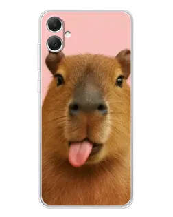 Чохол для Samsung Galaxy A06 з картинкою «Капібара з язиком»