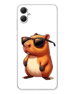 Чохол для Samsung Galaxy A06 з картинкою «Капібара в окулярах»