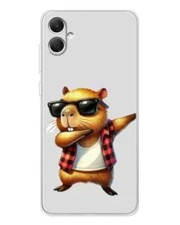 Чохол для Samsung Galaxy A06 з картинкою «Капібара репер даб»