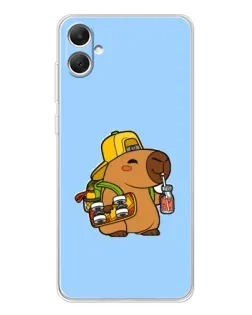 Чохол для Samsung Galaxy A06 з картинкою «Капібара на скейті»