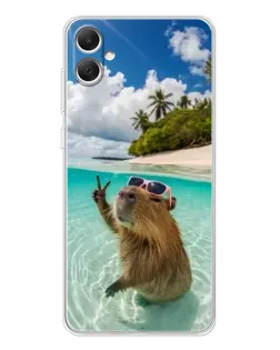 Чохол для Samsung Galaxy A06 з картинкою «Капібара на морі»