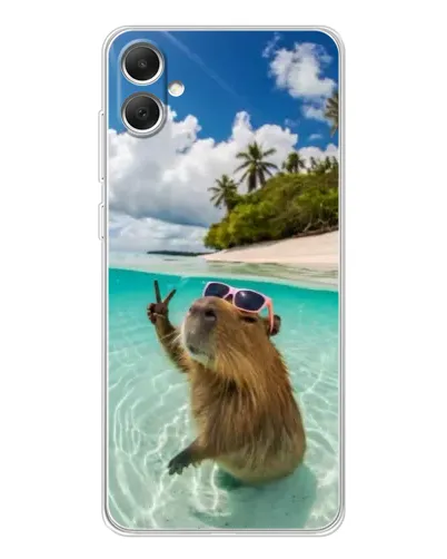 Чохол для Samsung Galaxy A06 з картинкою «Капібара на морі» Чохол для Samsung Galaxy A06 з картинкою «Капібара на морі»
