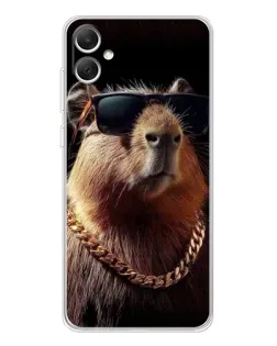 Чохол для Samsung Galaxy A06 з картинкою «Капібара золотий ланцюг»