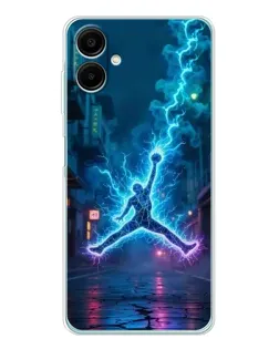 Чехол для Samsung Galaxy A07 с картинкой «Jordan Gold Jumpman»