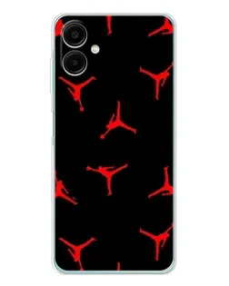 Чехол для Samsung Galaxy A07 с картинкой «Jordan Red Pattern»