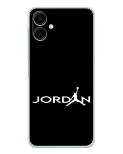 Чехол для Samsung Galaxy A07 с картинкой «Jordan White Logo»