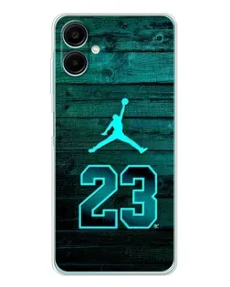 Чехол для Samsung Galaxy A07 с картинкой «Jordan Cyan 23»