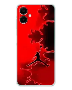 Чехол для Samsung Galaxy A07 с картинкой «Jordan Red Smoke»