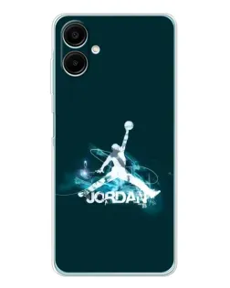 Чехол для Samsung Galaxy A07 с картинкой «Jordan Blue Fire»